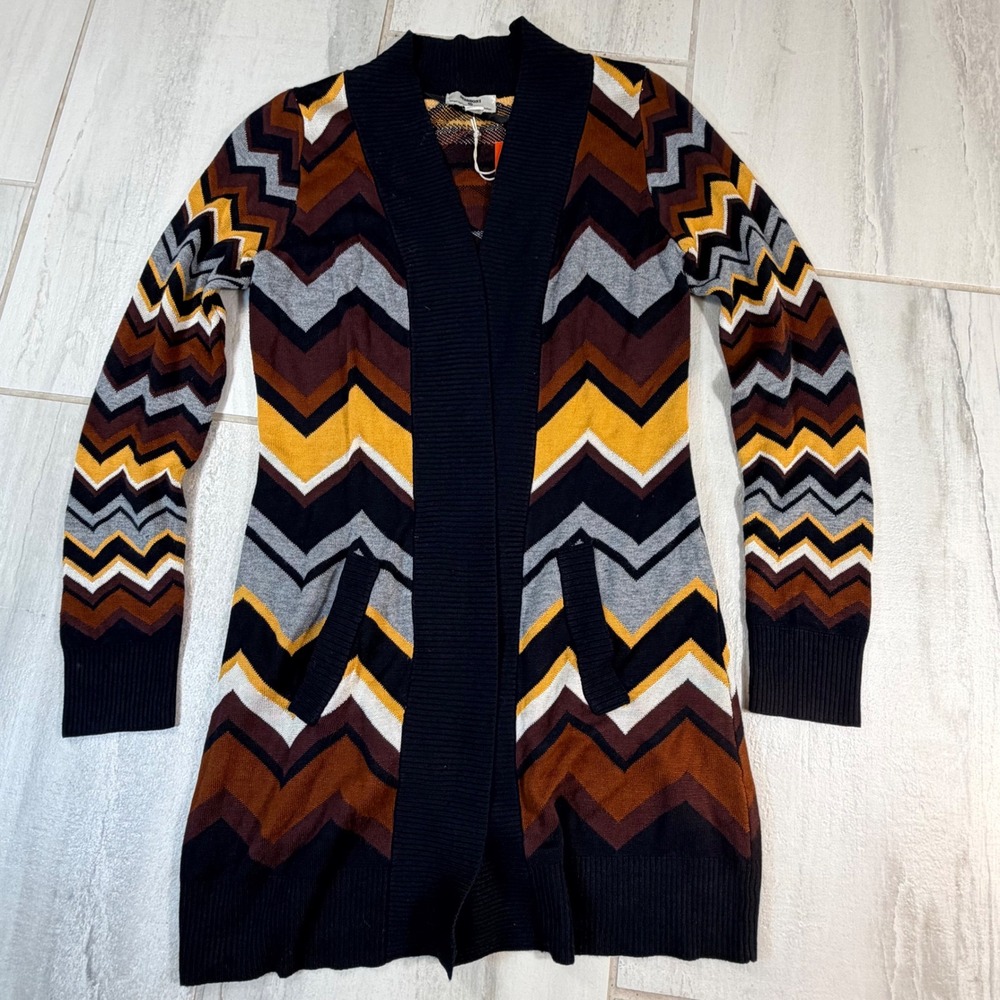 Missoni for Target 20th Anniversary Zigzag Chevron Open Front Cardigan M NEW